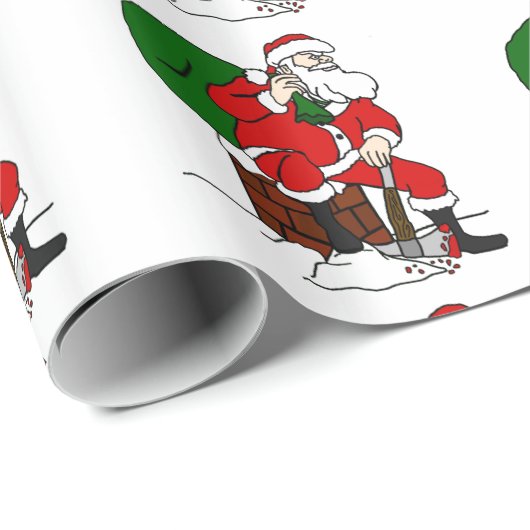 Schlechtes Sankt-Packpapier Geschenkpapier (Rolleneckpunkt)