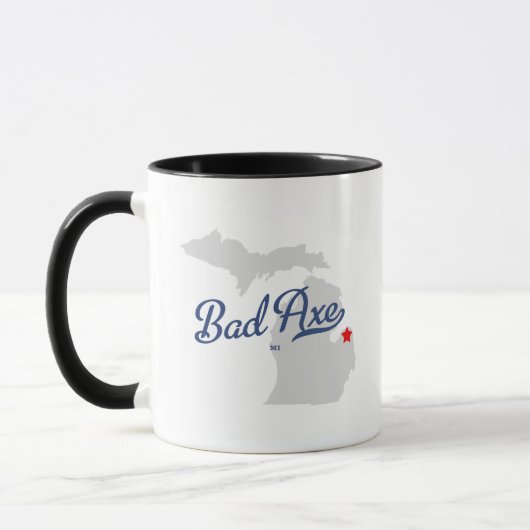 Schlechtes Shirt Axt-Michigans MI Tasse (Links)