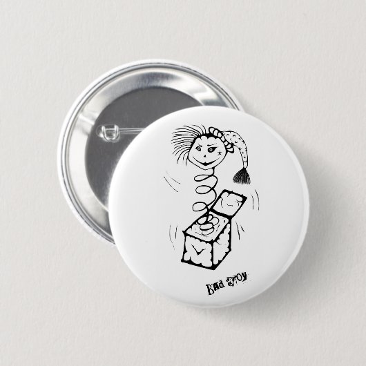 Schlechtes Spielzeug-Button Button (Vorne & Hinten)