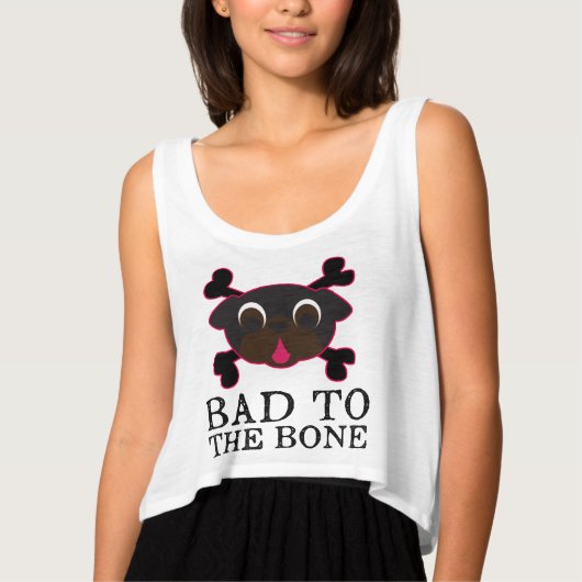 Schlechtes T-Shirt für den schwarzen Knochen (Vorderseite)