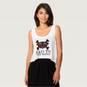 Schlechtes T-Shirt für den schwarzen Knochen (Vorderseite Vollansicht)