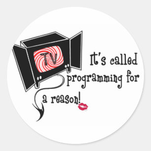 SCHLECHTES T.V. MERCHANDISE RUNDER AUFKLEBER