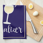 Schlechtes Tagesrennen mit humorvollem Weinangebot Geschirrtuch (Viertel Falte)