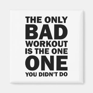 Schlechtes Training - Affirmation Bodybuilding Bil Magnet