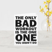 Schlechtes Training - Affirmation Bodybuilding Cap Karte (Gelbe Blume)