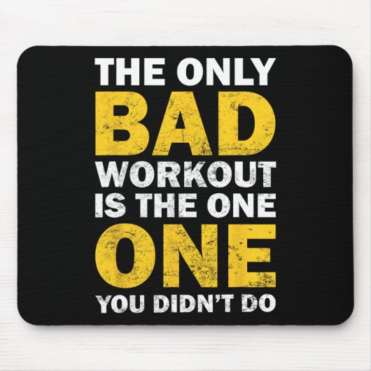 Schlechtes Training - Inspirierender Bodybuilding- Mousepad (Vorne)