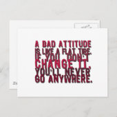 schlechtes Verhalten Postkarte (Vorne/Hinten)