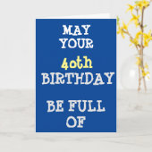 **SCHLECHTES VERHALTEN UND UNANGEMESSENES SPASS** KARTE (Gelbe Blume)