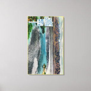 Schlechtes Wasser an nationalem Monument Death Leinwanddruck