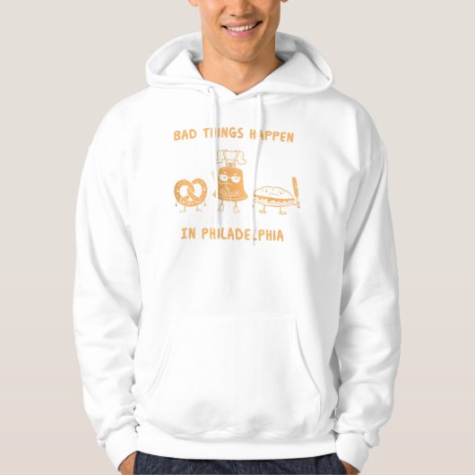 Schlechtes Wetter in Philadelphia Hoodie (Vorderseite)