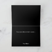 Schlechtes Wetter Stornierung der Begrüßung Karte (Innenseite)