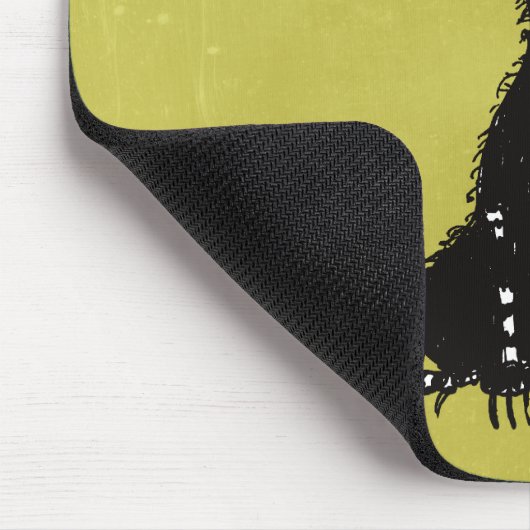 Schlechtes zackiges schlechtes schwarze mousepad (Ecke)