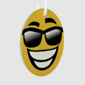 Schlechtes zum Knochen emoji Ornament (Vorderseite)