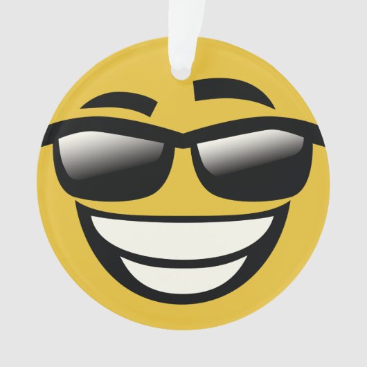 Schlechtes zum Knochen emoji Ornament (Vorderseite)