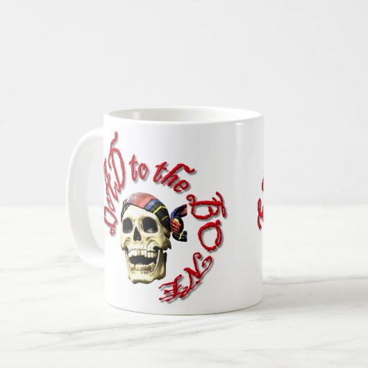 Schlechtes zum Knochen Kaffeetasse (Vorderseite Links)