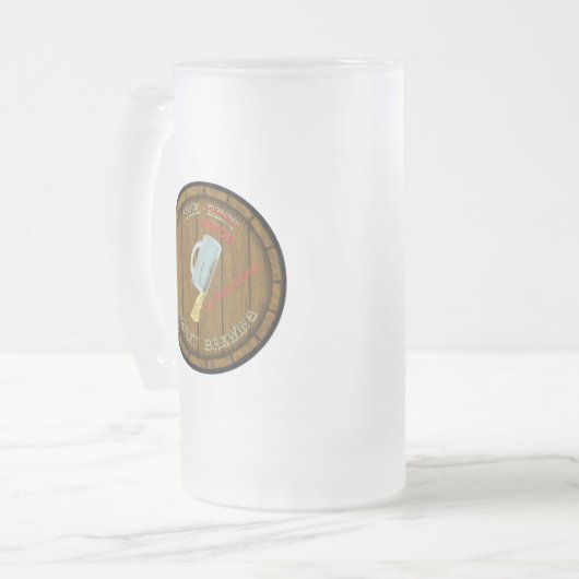 Schlechteste BrauenTasse Mattglas Bierglas (Vorderseite Links)