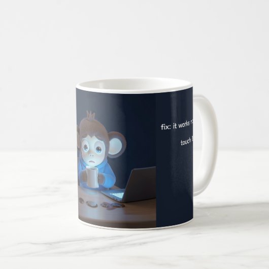Schlechteste Commit-Nachricht Lustiger Programmier Kaffeetasse (VorderseiteRechts)