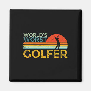 Schlechtester Golfer der Welt Lustiger Golf-Enthus Magnet
