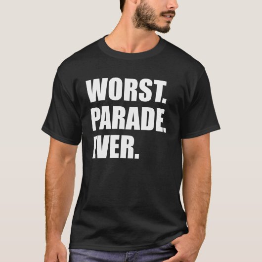 Schlechtester Parade-überhaupt laufender Zuschauer T-Shirt (Vorderseite)