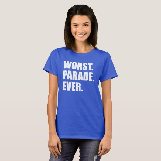 Schlechtester Parade-überhaupt laufender Zuschauer T-Shirt (Vorne ganz)