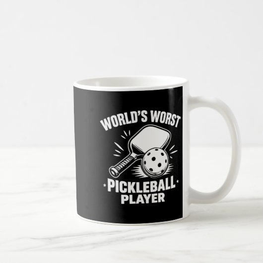 Schlechtester Pickleball-Spieler der Welt -  Kaffeetasse (Rechts)