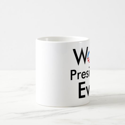 Schlechtester Präsident Ever - Antiobama-Tasse Kaffeetasse (Mittel)