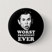 Schlechtester Präsident Ever Button (Vorderseite)