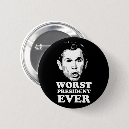 Schlechtester Präsident Ever Button (Vorne & Hinten)