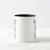 Schlechtester Sohn überhaupt Tasse (Zentrum)