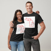 Schlechtester Staat Michigans überhaupt rot T-Shirt (Unisex)