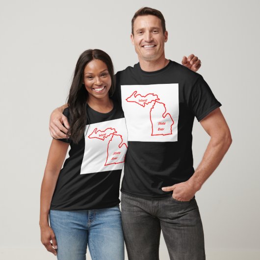 Schlechtester Staat Michigans überhaupt rot T-Shirt (Unisex)