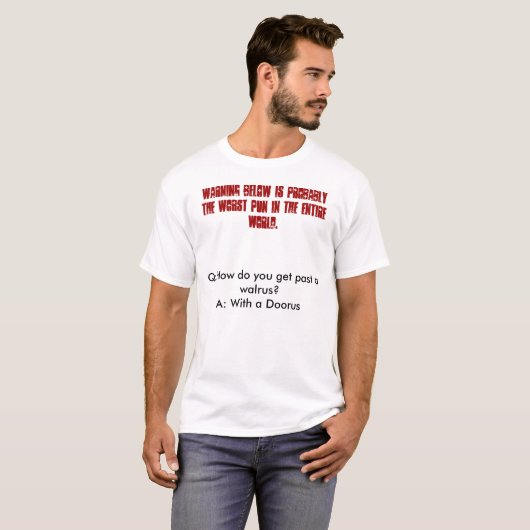 Schlechtester Wortspiel-T - Shirt (Vorne ganz)