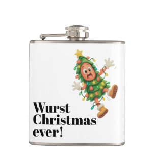 Schlechtestes Weihnachten ever! Lustige Salami Flachmann