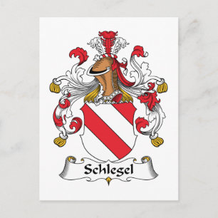 Schlegel Familienwappen Postkarte