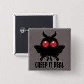 Schleich es echt Geheimnisvoller Mothman Kryptid Button (Vorne & Hinten)
