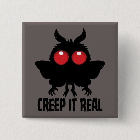 Schleich es echt Geheimnisvoller Mothman Kryptid Button (Vorderseite)