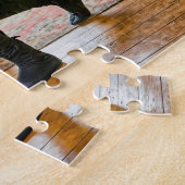 Schleichen an schlafender Katze vorbei Puzzle (Seite)