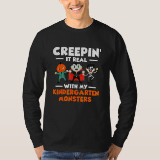Schleichen Es Echt Mit Meinen Kindergarten-Monster T-Shirt