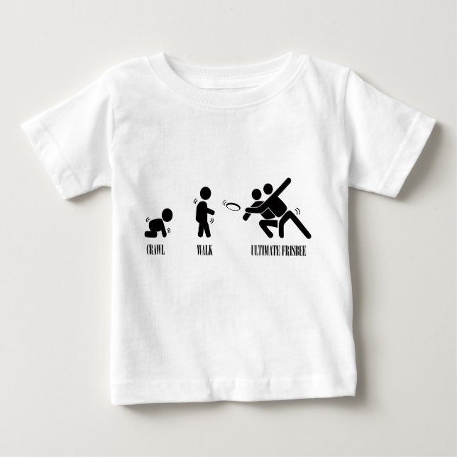 Schleichen. Weg. Entscheidender Frisbee Baby T-shirt (Vorderseite)