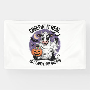 Schleichende Kuh Halloween Banner