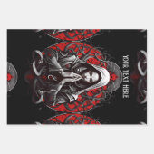 Schleichpriesterin des Schattengartens Geschenkpapier Set (Vorderseite)