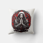 Schleichpriesterin des Schattengartens Kissen (Rückseite)