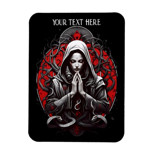 Schleichpriesterin des Schattengartens Magnet (Vertikal)