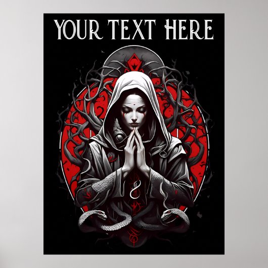 Schleichpriesterin des Schattengartens Poster (Vorne)