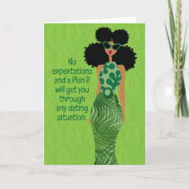 Schleichtherapie - Keine Erwartungen und Plan B Dankeskarte