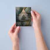 Schleier aus Blättern | Botanisches Design Flyer (Gruppe)