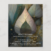 Schleier aus Blättern | Botanisches Design Flyer (Hinten)