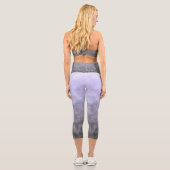 Schleier der ruhigen Sterne Capri Leggings (Rückseite)
