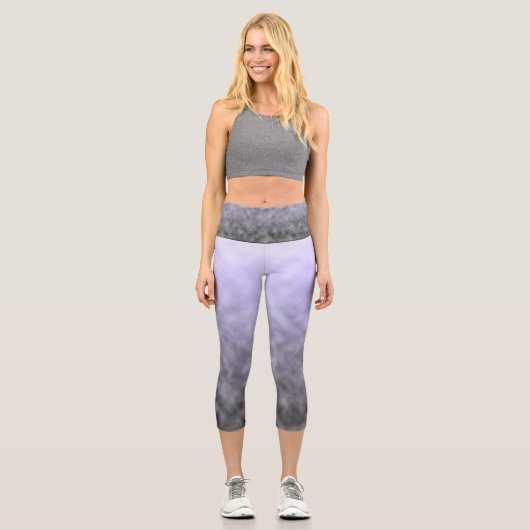 Schleier der ruhigen Sterne Capri Leggings (Vorderseite)