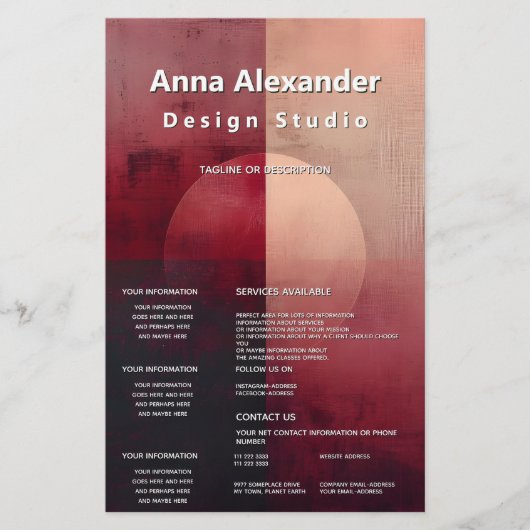 Schleier der Teilung | Minimalistisches Design Flyer (Vorne)